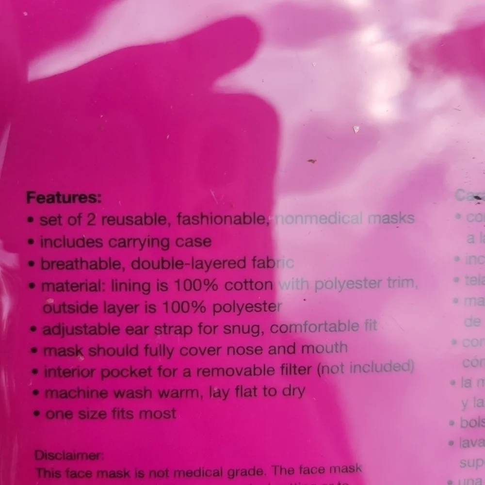 3/$15 MIMICA Marble & Grey Reusable Face Masks▪︎2pk